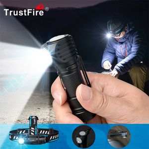 Wholesale trustfire led flashlight torch for sale - Group buy Trustfire MC18 EDC Led Flashlight Torch Lumens Outdoor Lighting Magnetic USB Rechargeable Work Light Lamps IPX8
