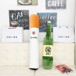 Nowy Tiktok Kreatywny Palenie i Alkohol Bezpłatne Pluszowe Zabawki Poduszka Papierosowa Figurka Poduszka Doll Pillow Lalki Prezent