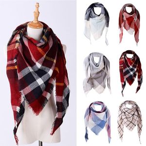 Wholesale wool scarf for sale resale online - Women Shawl Cashmere Autumn Plaid Lattice Wool Scarves Scarf spring winter Men Women All match long sca Hot Sale scarf top