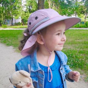 Furtalk Summer Shat Kids Sun Shats с шейной лоскутом для девочек мальчики сафари для солнца Шляпа ребенка, ребенок, летняя кепка для 2-12 лет.