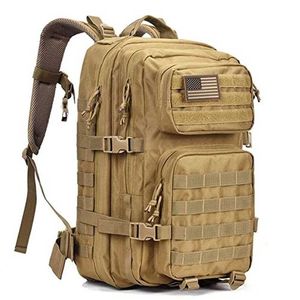 Tactical Plecak 3 Day Assault Pack Molle Torba Na Zewnątrz Torby Wojskowe Plecak do Wędrówki Camping Trekking Torby myśliwskie Plecaki 211224