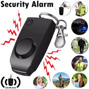 130dB Auto Defense Alarm Garotas Mulheres Crianças Seniores Segurança Proteger Pessoal Segurança Scream Chaveiro alto Price