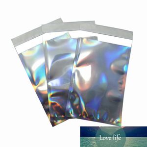 Laser Self Seal Plastic Envelopes Mailing Storage Bags Holographic Gift Jewelry Poly Adhesive Courier Packaging Bags Wholesale