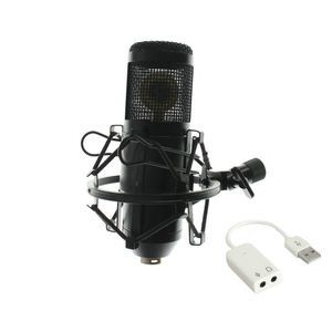 Novo BM-800 BM800 Condensador Microfone Cardioid Pro Studio de Áudio Vocal Gravação Mic KTV Karaoke com Montagem de Choque