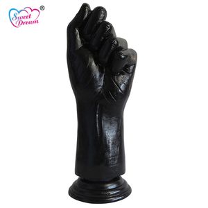 Sweet Dream 8*23.5cm Fist Hand Sex Flesh Silicone Dildos Men Penis Suction Cup Adult Sex Toys for Woman Sex Products LF-093 Y18110305