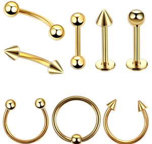 8pcs Steel Black Seamless Hinged Nose Hoop Septum Clicker Piercings Lip Labret Ring Ear Cartilage Tragus Sexy Jewelry