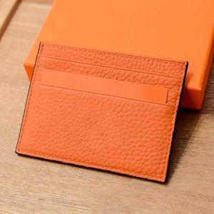 Top Quality Card Holder Designer Bags Men and Women Genuine leather Mini Wallet Simple Business Money Small Purse Bank Credit Bag with box