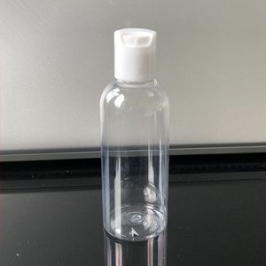 Dhgate Plastic Cosmetic Water Bottle 30 ml 50 ml 60 ml 100 ml Klar plastflaska med vipplock, enkel plastlotionflaskefartyg