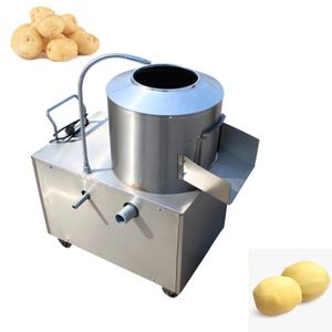 상업 자동 감자 필링 기계 120-250 kg / h 인기있는 고구마 필러 감자 생강 청소 기계 1500W