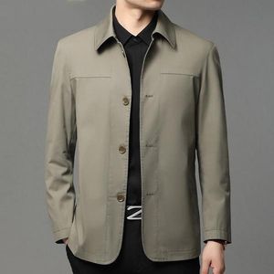 Men's Jackets Business Shirt Jacket Men Autumn Casual Coat Button Up Tops Office Work Clothes 2022