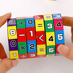 New Magic Cube Math Toy Slide Puzzle Giocattoli educativi e di apprendimento Bambini Bambini Matematica Numeri Gioco di puzzle Regali