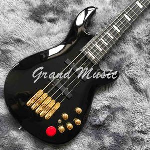 Niestandardowe Nathan East Black 5 Struny Neck Throu Body Bass Gitara