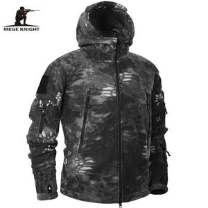 Wholesale multicam hoodie resale online - Mege Brand Autumn Winter Military Fleece Camouflage Tactical Men s Clothing Polar Warm Multicam Army Men Coat Outwear Hoodie G1231