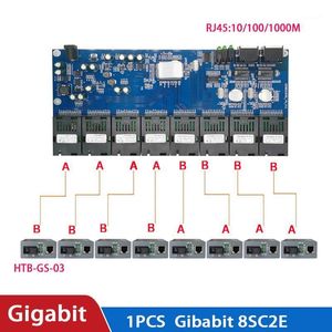 Fiber Optic Equipment M SC RJ45 Utp Gigabit Ethernet Switch Optical Media Converter Port G PCBA Board V3A1