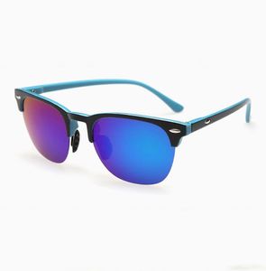 Fashion Sunglasses Frames Design Square Mirror Polarized Men Half-rim Ultralight Anti UV