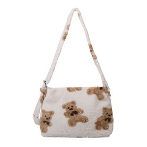 Wholesale bear handbags for sale - Group buy Women Lamb Like Fabrics Shoulder Crossbody Purse Fluffy Fur Bear Handbags H8WD