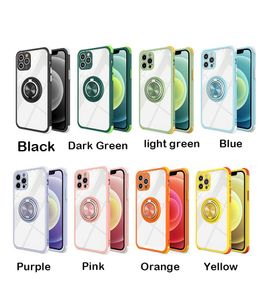 Dual Ring Phone Cases for iPhone 13 Pro Max 12 11 XS XR Shockproof Bumper Armor Kickstand Protector Cover