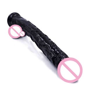 Nxy Sex Products Dildos 42см Супер длинный огромный фаллоимитатор всасывающий реалистичный пенис большой ремень на Дикских игр для 18 + Aldut Giant 1227