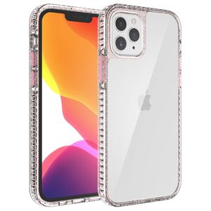 Para Samsung Galaxy A51 A71 A91 A21S A02S A12 A52 A42 A52 A72 5G Xiaomi 10T Pro Transparente TPU Duro Acrílico Fino Capa Protetor de Proteção 10pcs