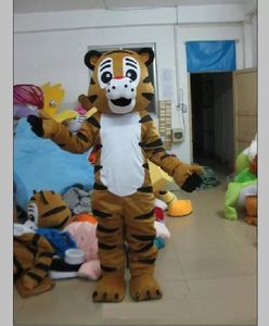 nuovo personaggio del costume della mascotte della tigre marrone diretto in fabbrica re della mascotte della tigre della foresta copre il vestito operato dal partito di Halloween di Natale
