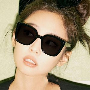 Солнцезащитные очки Полоризованный черный квадрат 2021 модельер оттенки для женщин летние бокалы для вождения корейская защита UV4001
