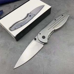 Wysokiej jakości nowy 8389 Tactical Folding Blade Nóż 8Cr13mov Stone Myjnia Drop Point Blade Stalowe noże z polem detalicznym