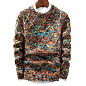 Drop shipping Brand Sweater MenBrand Male O-Neck stripe Slim Fit Knitting fashion Sweaters Man Pullover 201211