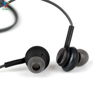 100 adet Stereo Bas Kulak Kulaklık Kulak Ile Kontrol Hoparlör Kablolu 3.5mm Kulaklıklar Mic ile 3.5mm Jack Kulak Spor Kulaklık