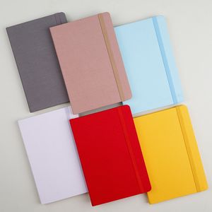 Hardcover Notebook A5 Thick Classic Writing Notebook College Ruled PU Leather with Elastic Closure Banded