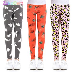 Baby Trousers Kids Clothes Soft Cotton Childrens Flower Floral Printed Elastic Leggings Girls Pants Cute Comfortable LJ201019