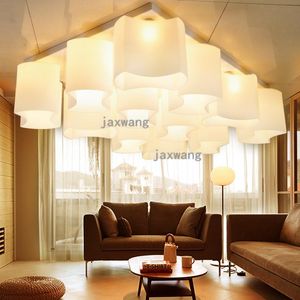 Taklampor Modern LED Järn Loft Dekor Art Dimmable Trapplampor för vardagsrumslampa Creative Bedroom Light Fixtures