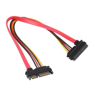 2020 Melhor Qualidade 7 + 15 Pinos Serial SATA Dados Poder Combo Conector de Extensão HDD Masculino para Mulher