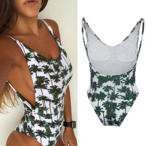 Swimwear Mulheres Alta Plus Size Alta Cintura Cintura Uma Parte Fashion Sexy Pedaço de Swimsuit Abacaxi Imprimir Biquíni Swimwear T200708