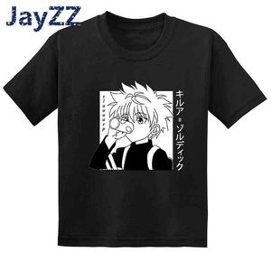 Crianças Kawaii Hunter x Hunter Killua Zoldyck Anime Manga Imprimir T Camisa Crianças Roupas Bebê Meninas Meninos Verão T-shirt, GKT2220 G1224