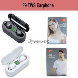 F9 TWS Wirelesss BT V5.1 Earphone Touch Control with LED Digital Display Power Bank HiFi Sound Sports Waterproof Auto Pairing Earphones