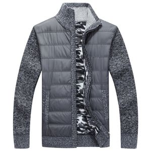 겨울 남성 양털 스웨터 코트 두꺼운 패치 워크 양모 카디건 근육 맞추기 니트 자켓 가을 LJ200919에 대 한 유행 남성 의류