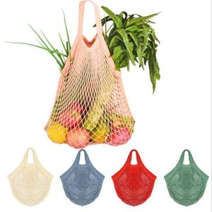 Torba na zakupy Torba Kosze do przechowywania Wielkureamrotnie Supermarket Grocery Torba Tote Mesh Net Woven Cotton Fruit Warzywa do DHL za darmo