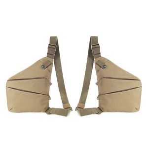 Мужская сумка для хранения плеча бурильный кошелек Открытый грудь Сумка Досуг Спорт BHD2 Q0705