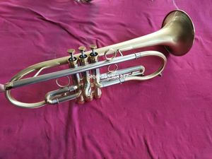 New Arrival Trumpet BB Tune Mosiądz Gold Powierzchni Profesjonalne instrumenty muzyczne z przypadku Darmowa wysyłka