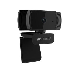 AONI A20 HD 1080PウェブカメラUSBマイクコンピューターカメラUSB PCカメラマイクロフォーカスワイドアングルカメラビデオコールWebカム