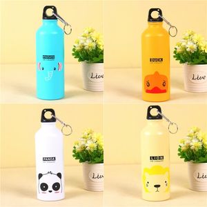 Aluminum Cartoon Water Bottles With Animals Button Lion Duck Cute Sports High Capacity Cup Drinkware Adult Children Mug Fashion 6 04ra M2