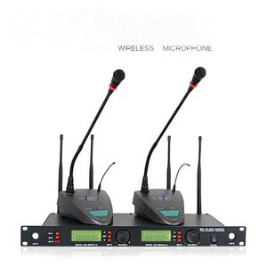 Sistema microfonico per conferenze a collo di cigno doppio con microfono wireless professionale KU-93 della migliore qualità