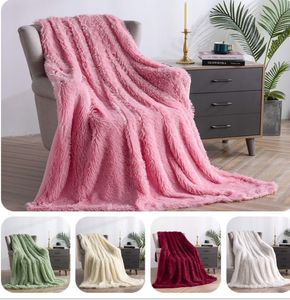 Simple Flannel filtar fast färg filt hem vardagsrum sovrum soffa mjuk filt rosa grön röd