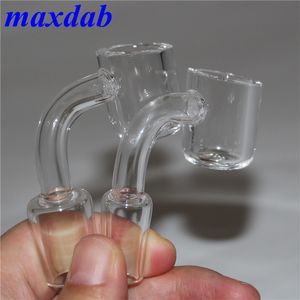 Banger al quarzo fumante spesso 4 mm Banger per unghie senza cupola 10 mm 14 mm 18 mm maschio femmina per bong in vetro