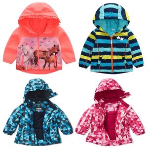 Outono inverno casaco crianças jaquetas meninos meninas outdoor chuvoso macio chuva e windproof mais veludo grosso 201106