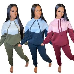 2024 Designer Outono Inverno Tracksuits Mulheres Dois Conjuntos de 2 Peças Sportswear Manga Longa Com Capuz Calças Calças Jogging Terno Roupas Casuais Suéteres Ginásio Outfits 4304