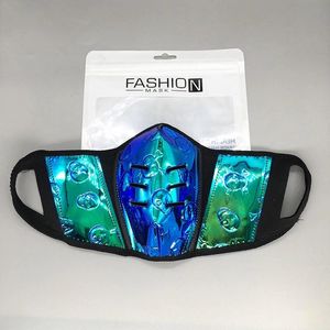 PUレザーマスク高級デザイナーフェイスマスク6ホール呼吸しやすいファッションデザイナーマスク箱やダストバッグ220を含まないファッションデザイナーマスク