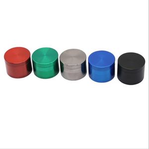 Round Shaped Grinders Dry Herb Tobacco Grinder Metal Zinc Alloy Tobacco Mills Multicolor Available Tobacco Crusher Flat 50mm 6 Colors XTL461