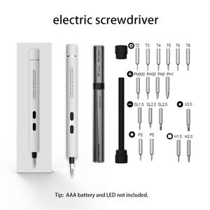 Electric Screwdriver Portable Cordless Magnetic Screw Driver Precision Hand Screwdriver Bit Set For Laptop PC Cellphone Drills Y200321