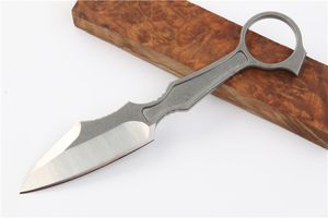 Bor GITFO gerades Messer mit festem Hals, D2-Tasche, Klappmesser, Schneidwerkzeug, Camping, Jagd, Weihnachtsgeschenk, Messer für Männer, A2359